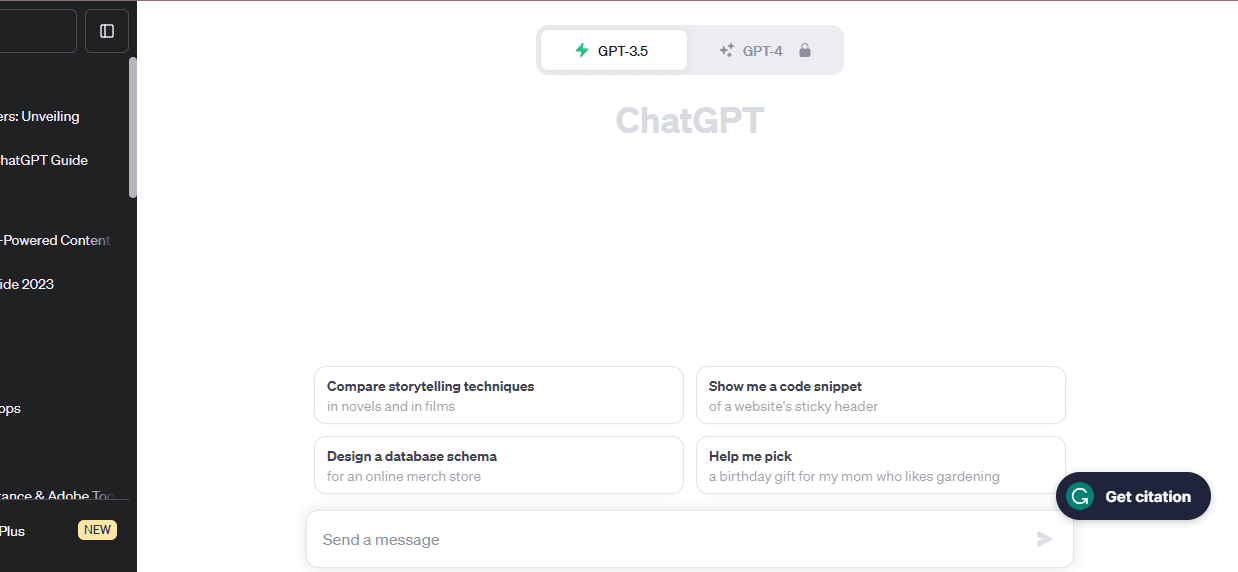 Interacting with ChatGPT