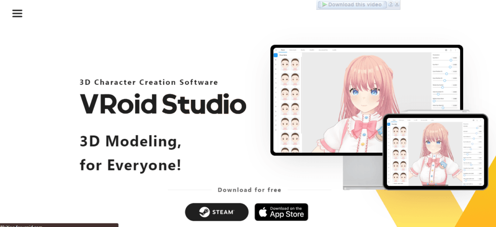 Brief Overview of VRoid Studio